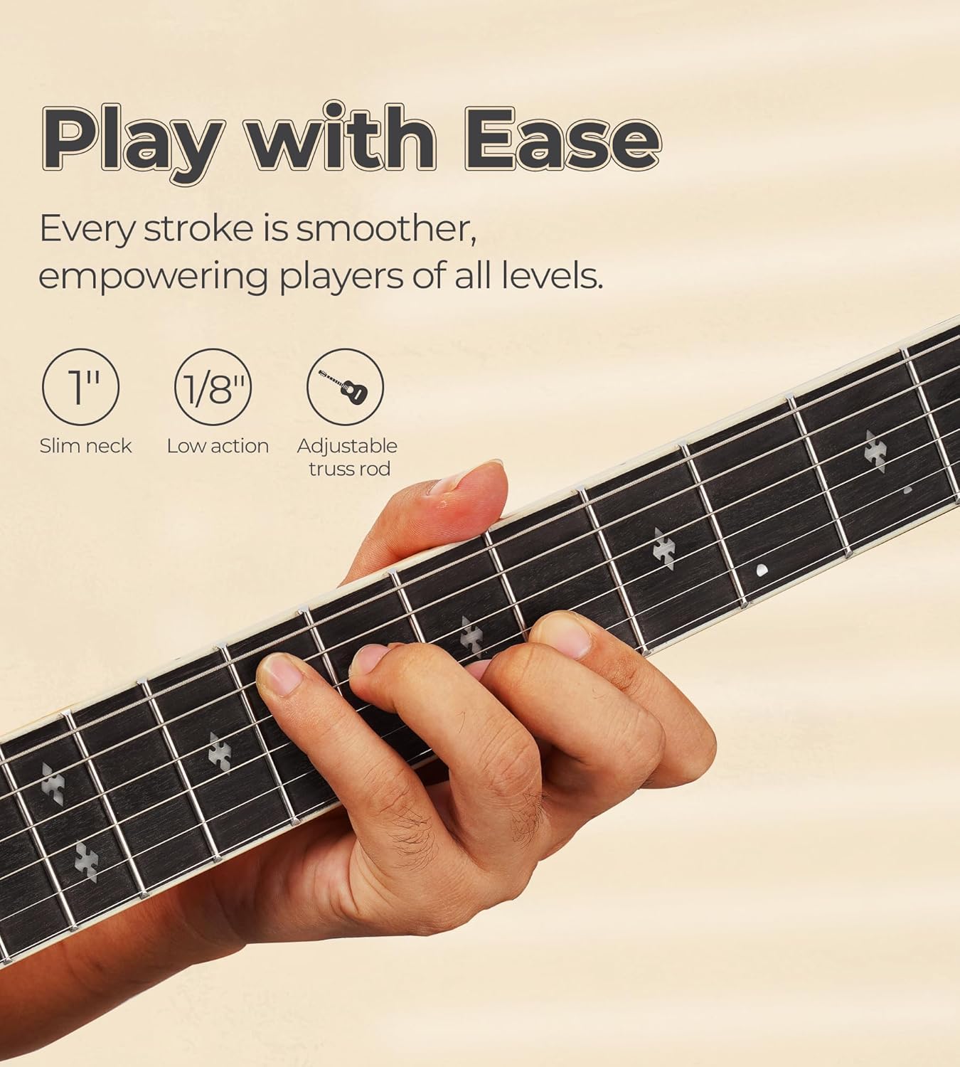 Vangoa 6 String Banjo Guitar Full Size with 12 String Guitar Acoustic Electric