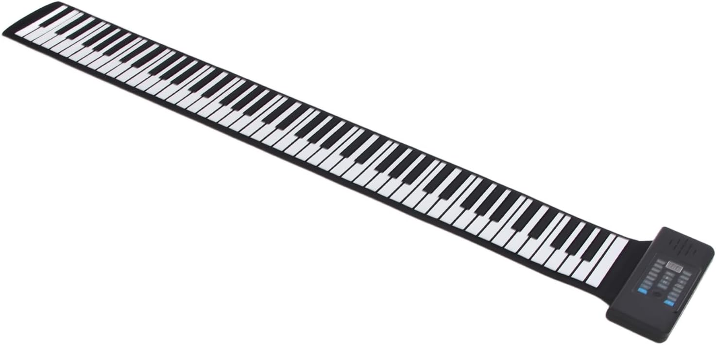 88 Keys Hand Roll Piano with Builtin Stereo Speakers and MIDI Function, Portable Keyboard Piano for Kids and Adults, Suitable for Music Lovers