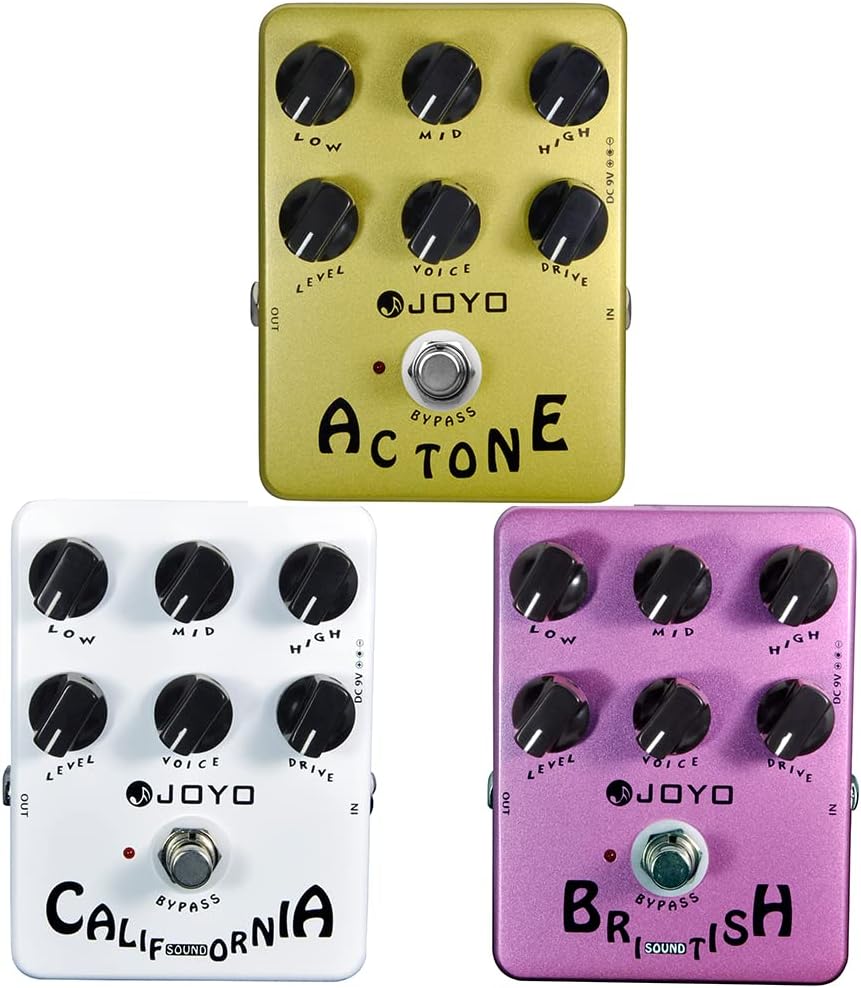 JOYO JF-16 Amplifier Simulator and JF-13 & JF-15 for Electric Guitar Most Frequently Combination Budget Pedals in Bundle