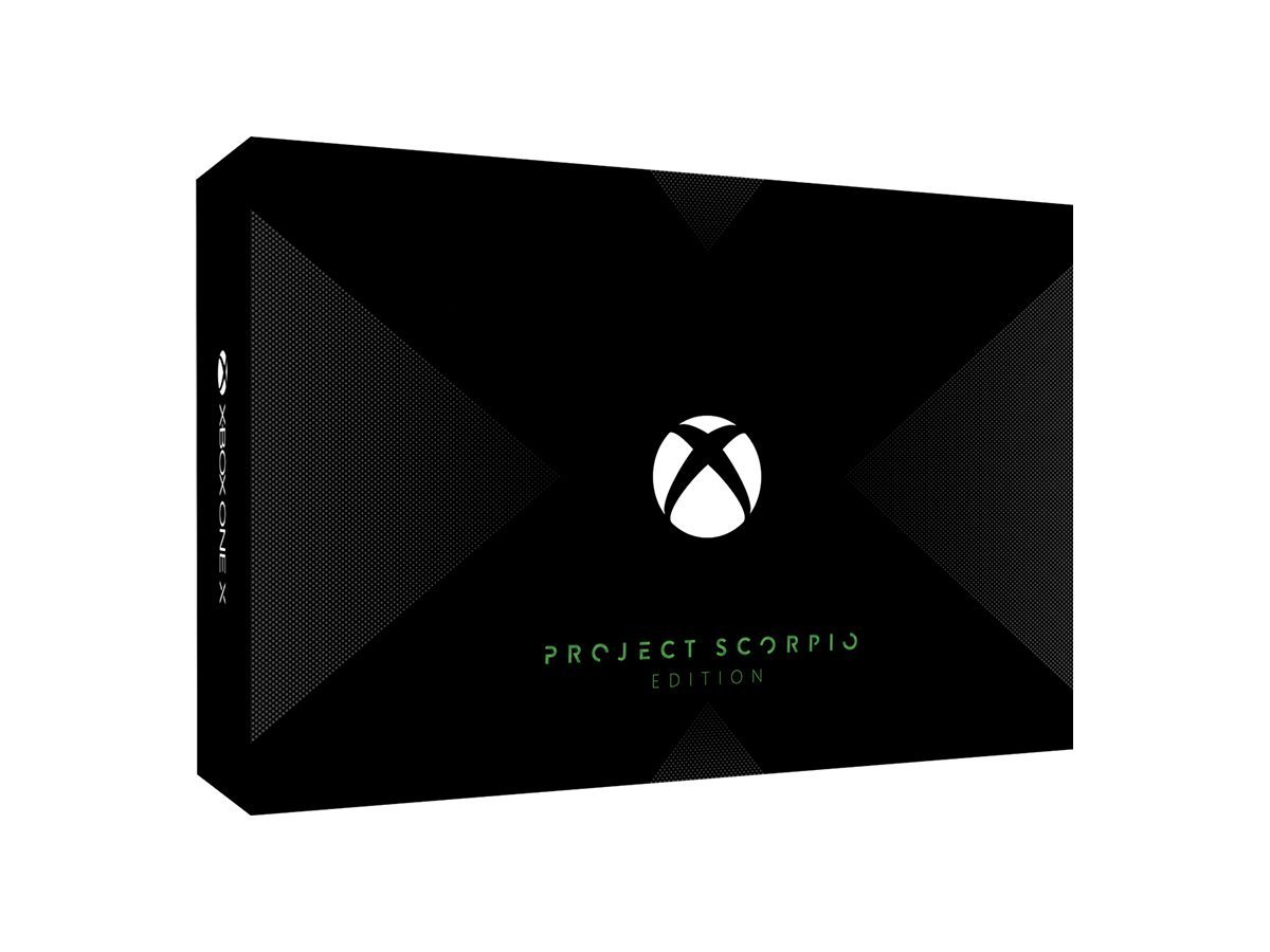 Microsoft Xbox One X 1TB Project Scorpio Limited Edition Black Console (1787) (Renewed)