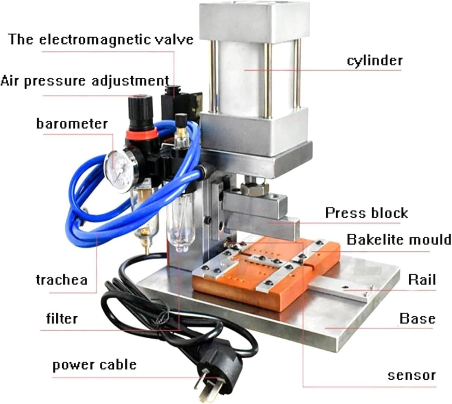 Computer-Controlled Automatic Cable Crimping Machine, Pneumatic Automatic Crimping Machine, Automatic IDC Riveting Press