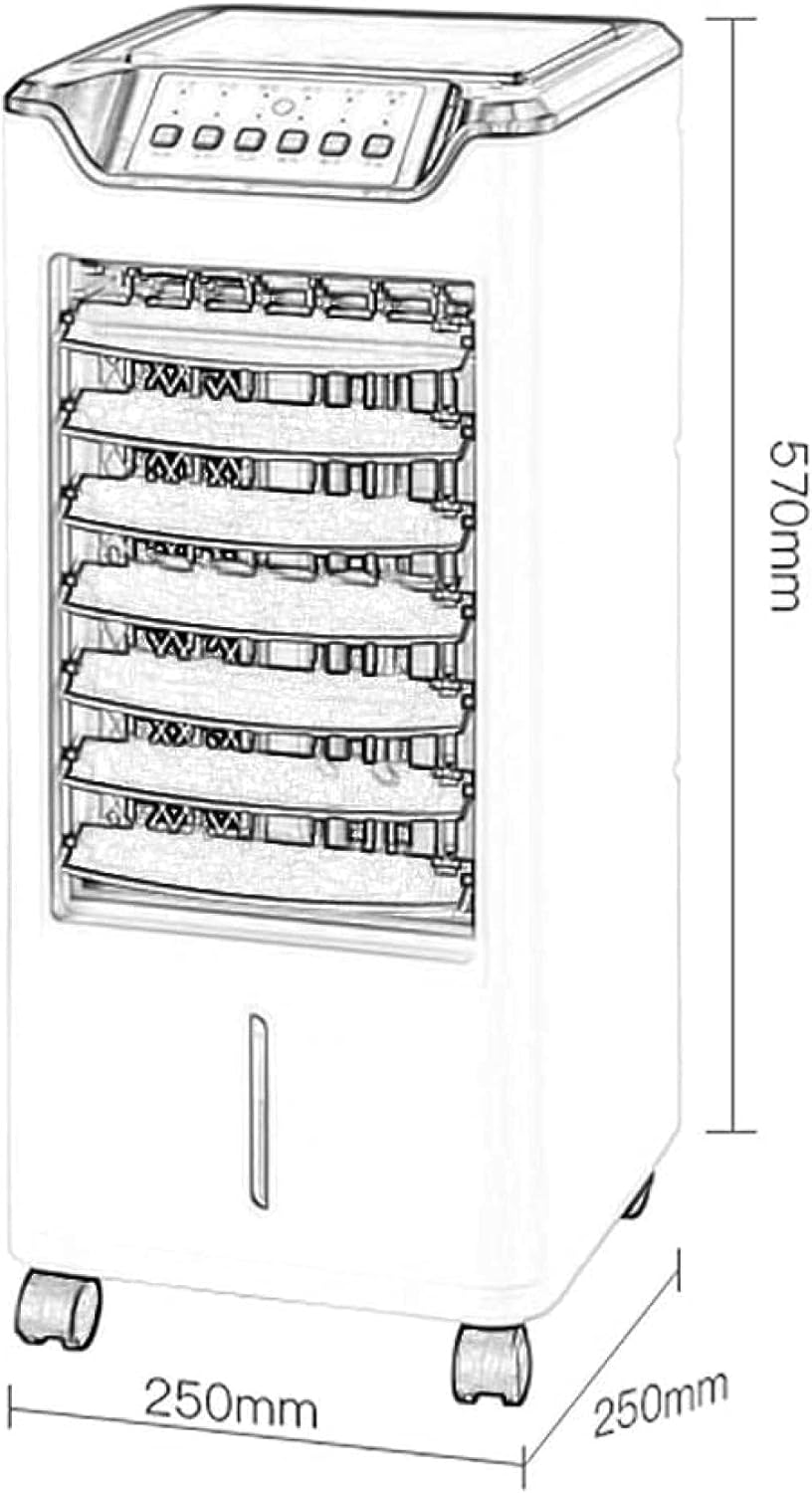 Air Cooler for Home Office Air coolers Air Conditioner Portable w Remote Control Compact Air Circulator Mobile Space Quiet Eaporatie Coolers 3 Speed Setting Energy Efficient Conditio