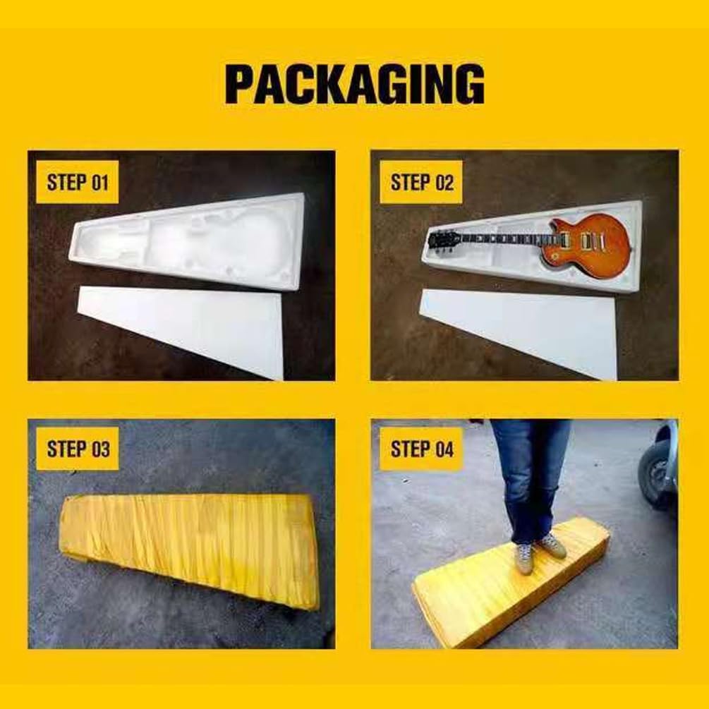 40'' Electric Guitar, LP Style Electric Guitar, Mahogany Neck, Rosewood Fretboard for Beginner, Intermediate & Pro Players Solid Body Guitar (Vintage Sunburst)