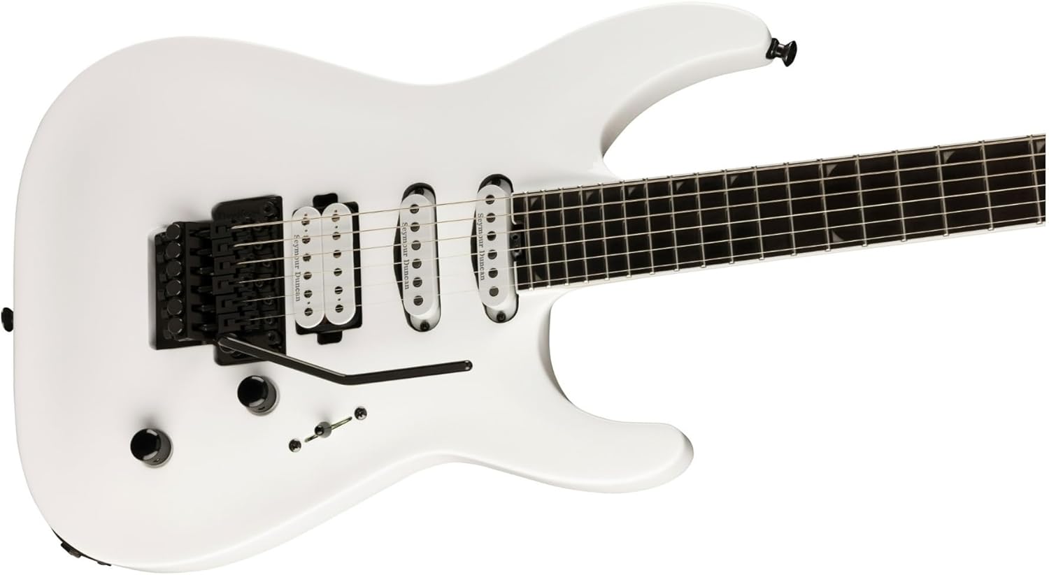 Jackson Pro Plus Soloist SLA3Q Electric Guitar - Right-Handed 6 Strings (Snow White), Premium Craftsmanship and Playability Bundle with Protective Hardshell Case (2 Items)