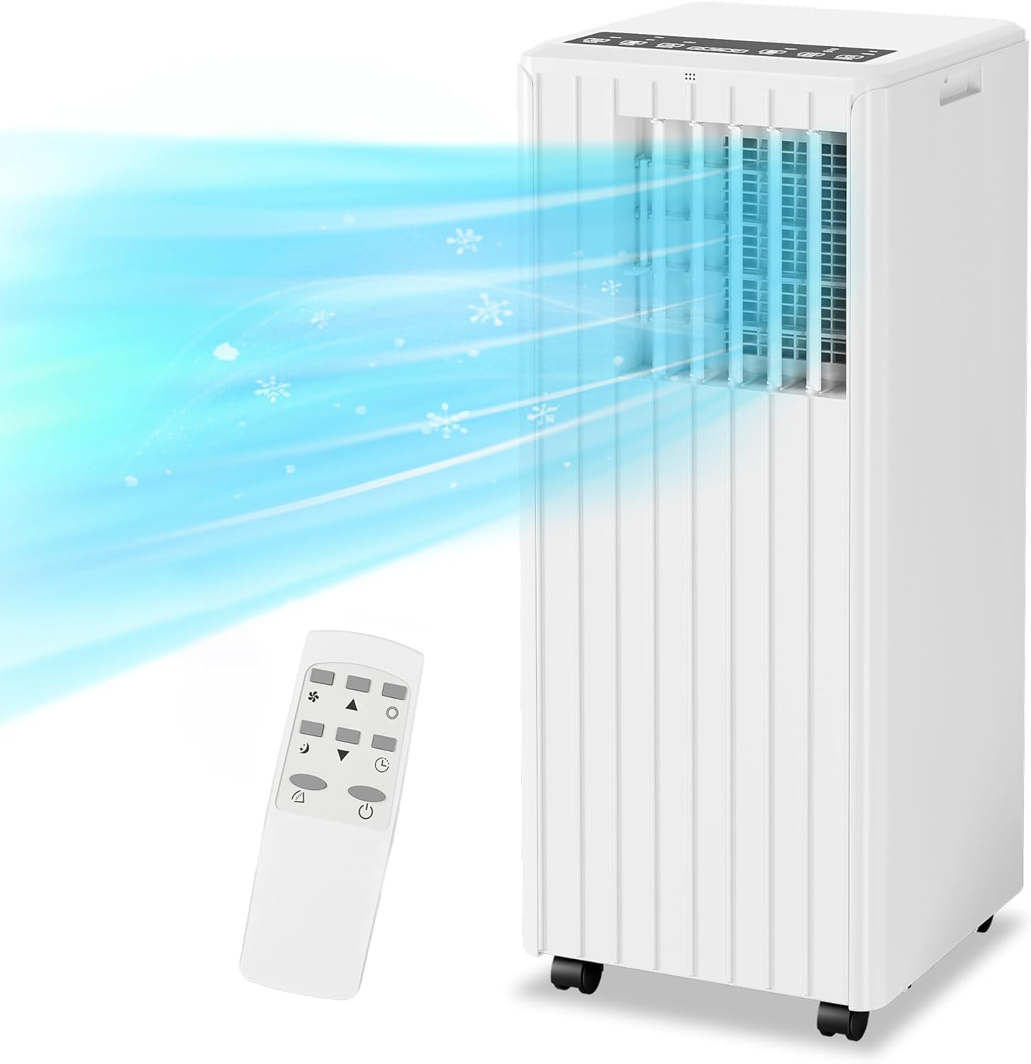 Acekool Portable Air Conditioner 8000 BTU, portable ac unit with Remote Control, Energy-Efficient Cooling for 350 Sq.ft Spaces, 3In1 Cool, Fan, Dehumidify Modes, windowless ac for bedroom room indoor