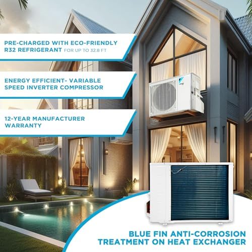 Daikin 24,000 BTU 21 SEER2 Oterra R32 Series Ductless Mini-Split Air Conditioner with Installation Kit and Wall Bracket- 230V