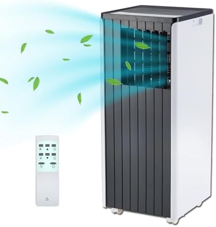 Portable Air Conditioner | 8,000 Btu for Large Rooms Up to 350 Sq. Ft. | 3 Modes, Remote Control, and Installation Kit Included | Ideal for Cooling