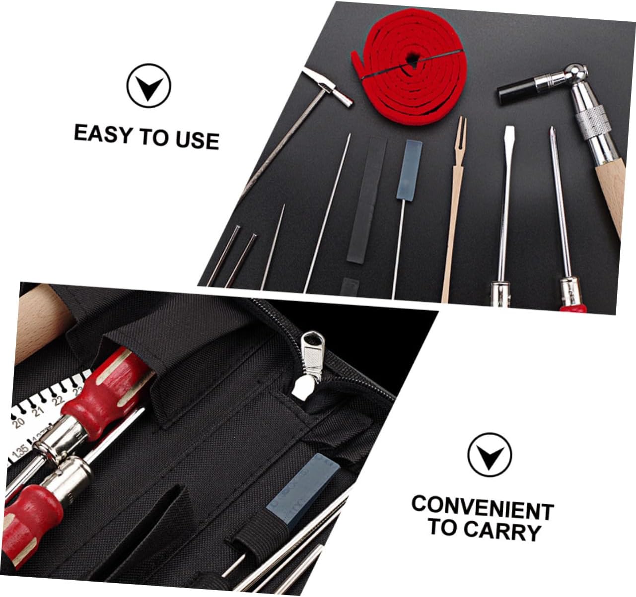 BESPORTBLE 1Set Piano Tuning Accessories Kit Shaped Tuning Wrench Temperament Strip Durable Piano Mute Tool for Beginners Professionals Easy to Use and Portable Piano Tuner