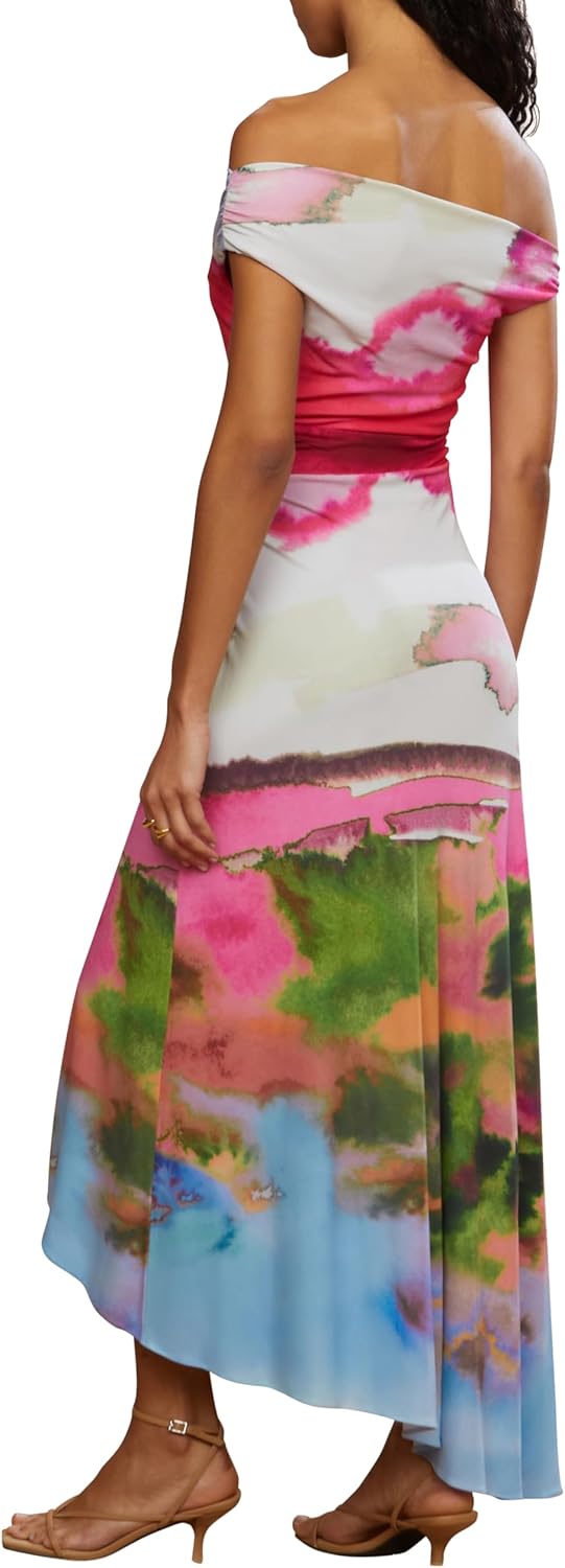 AMUR Women's Ella Printed Jersey Dress