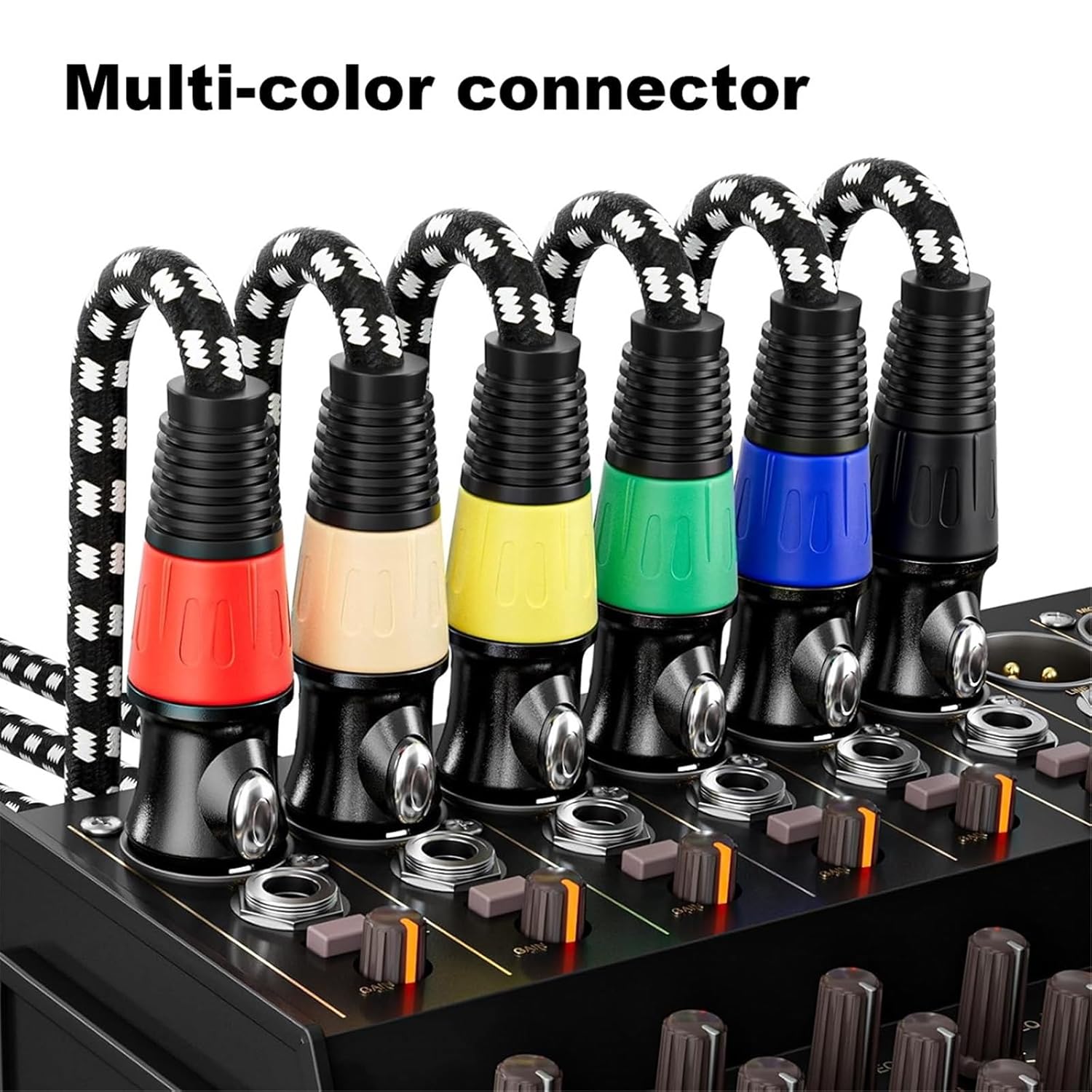 XLR Cables 3-Pin XLR Male to Female Balanced Microphone Cable Gold Plated XLR Speaker Cable for Mixer Amplifiers Record Etc(Black)