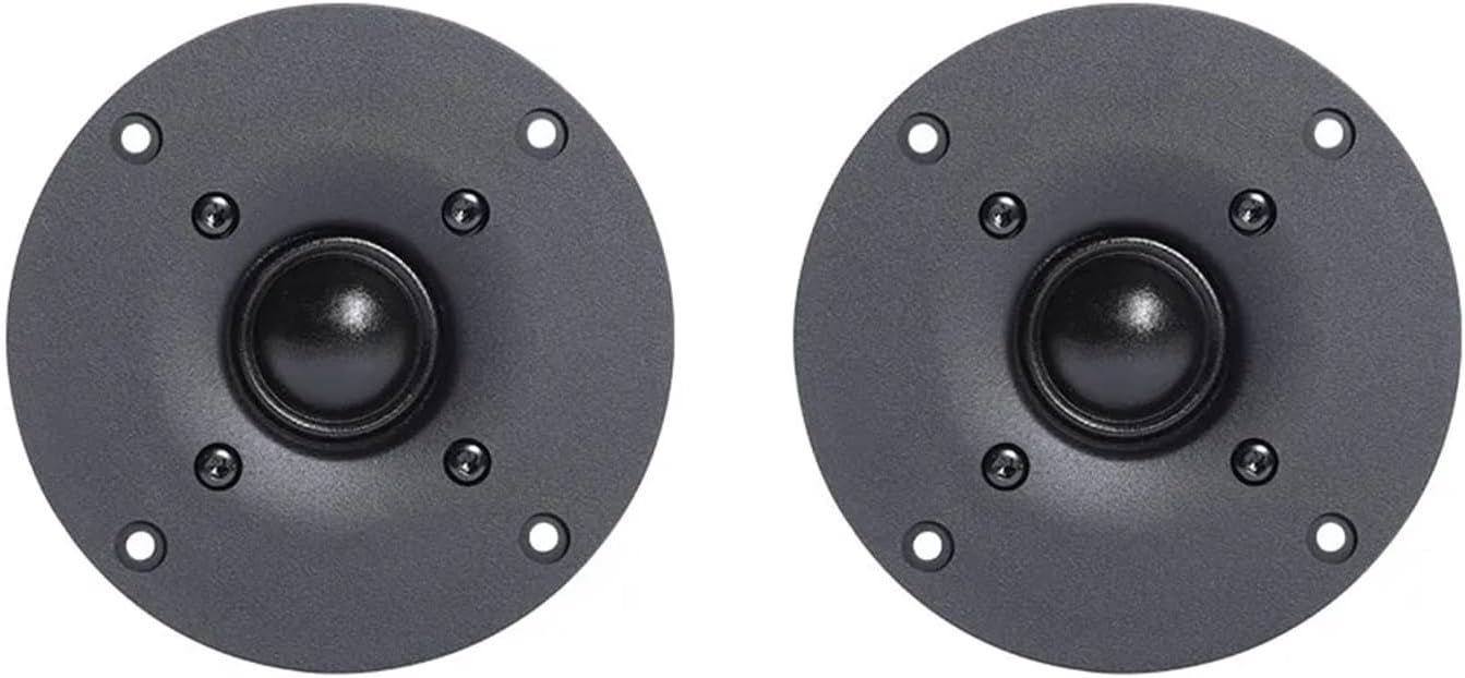 2pcs 4 Inch Dome Silk Film Tweeter 6ohm 20W DIY Bookshelf Speaker Anti-Magnetic Home Sound Music Theater