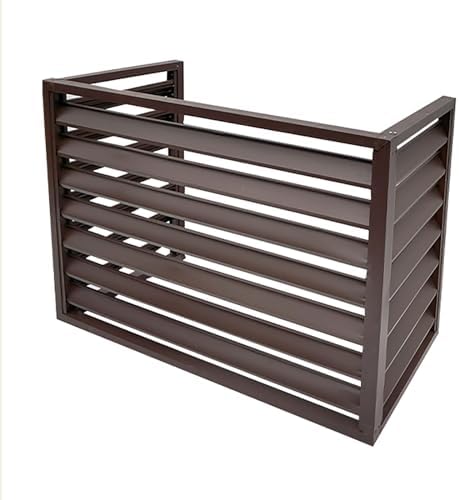 Outdoor Air Conditioner Protection Cover For Outside Units, Aluminum All Weather Protective, Trash Can Enclosure Flower Stand Decorative Privacy Screen, Condenser Protective Cover AC Unit Cover ( Co