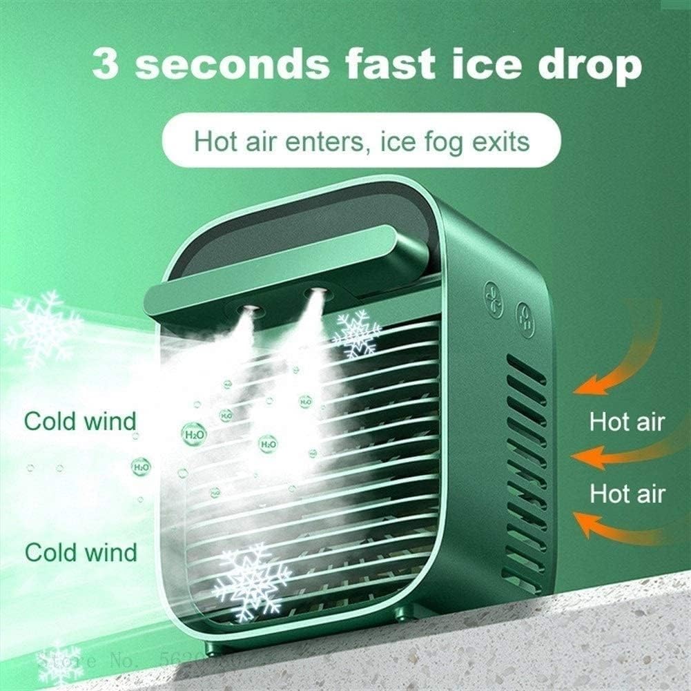 Portable Air Conditioner Fan, Small Desktop Cooling Fan, Personal Air Conditioner, Portable Air Cooler, Suitable for Home, Bedroom Room, Office, Dorm