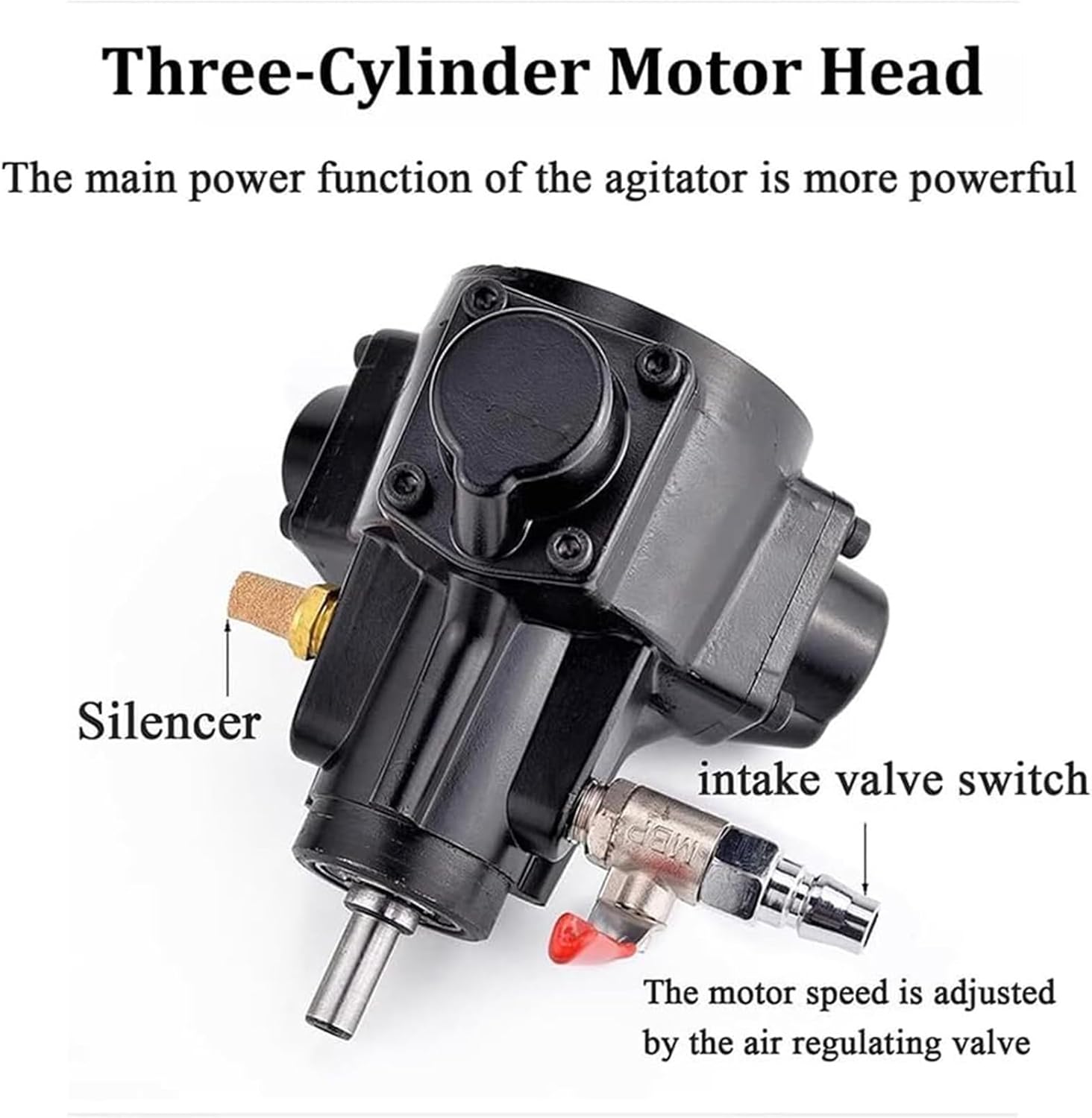 Power Air Agitator Blender Stirrer,Pneumatic Paint Mixer Machine,5 Gallon/20L Pneumatic Paint Mixer Machine,Desktop Vertical Air Agitator