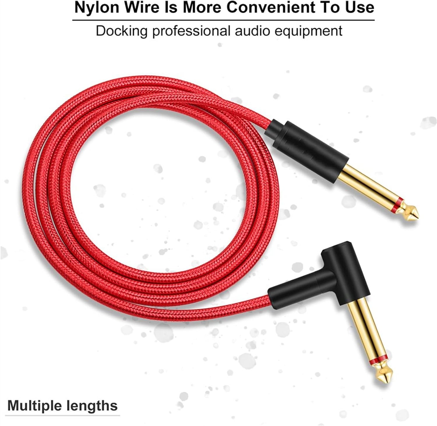 Guitar Cable 6.5mm Output Guitar Cable 6.5mm to 6.5mm Male to Male for Guitar Mixer Amplifier Bass Cable (Color : 15m)