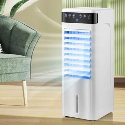 Portable Air Conditioners 3-in-1 Cooling Fan with 5L Tank, 3 Speeds, 46dB Quiet, 12H Timer, Ice Box, Drainage for Room, Office & Camping