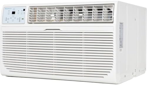 Keystone 12,000 BTU Wall Mounted AC Unit and Dehumidifier, 230V, Wall Unit for Bedroom, Bathroom, Nursery, and Medium Sized Rooms up to 550 Sq.Ft., AC Wall Unit with Remote, Quiet, High Efficiency AC