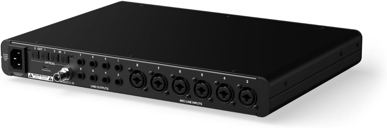 Audient EVO SP8 8-Channel Mic Pre Expansion with 8 ADAT Inputs/8 ADAT Outputs, for the Musician, Producer, or Engineer — Includes 8 EVO Microphone Preamps with Smartgain