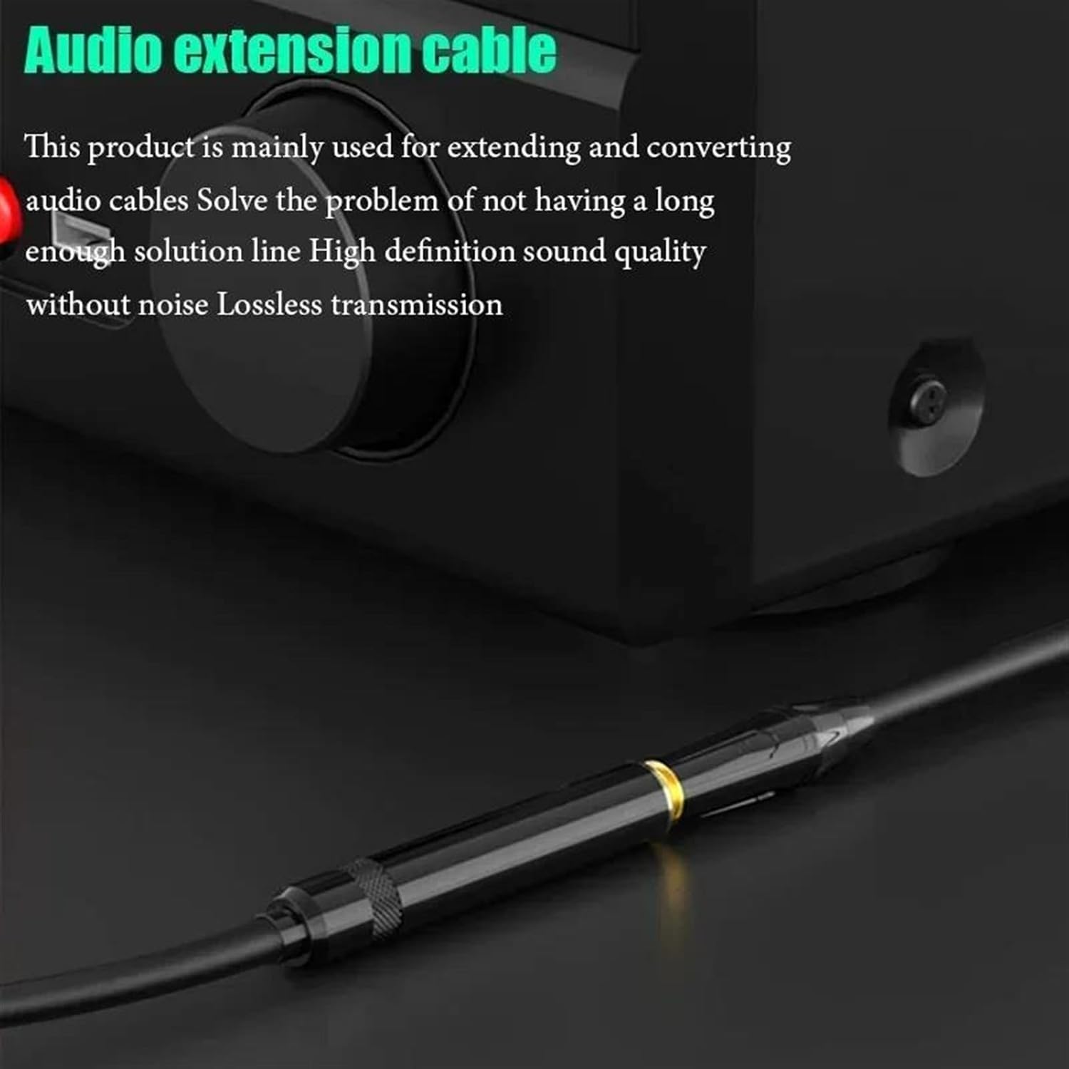 Guitar Audio Cable 6.35mm to 3.5mm Headphone Adapter 1/4 Inch Male to 3.5mm Female Stereo Extension Cable(TS,10m)