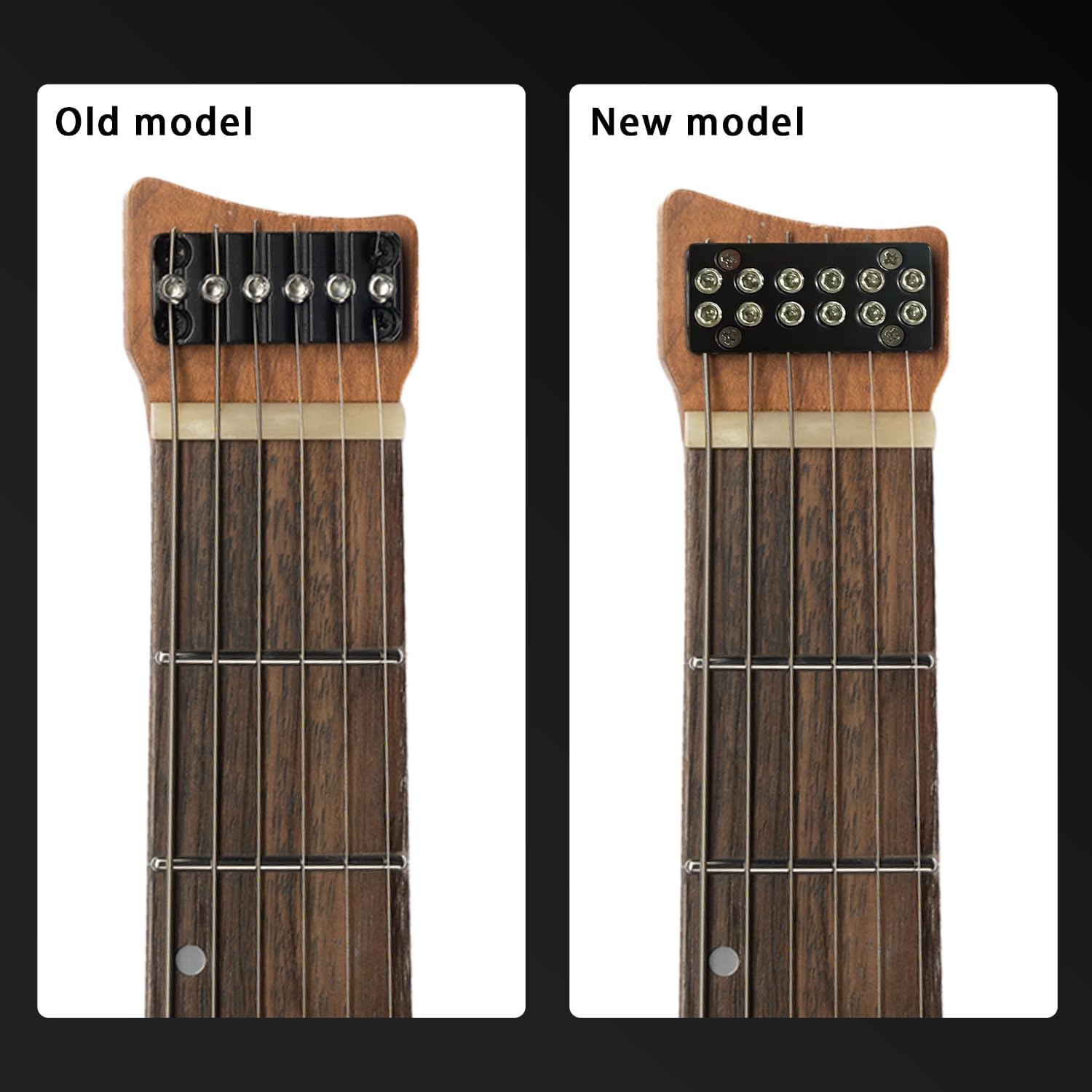 EART GW2-SE Headless Electric Guitar, Solid Electric Guitar Roasted Mahogany Body with Hard Maple Neck Standard Artones-H2SE Pickups,Satin Finish