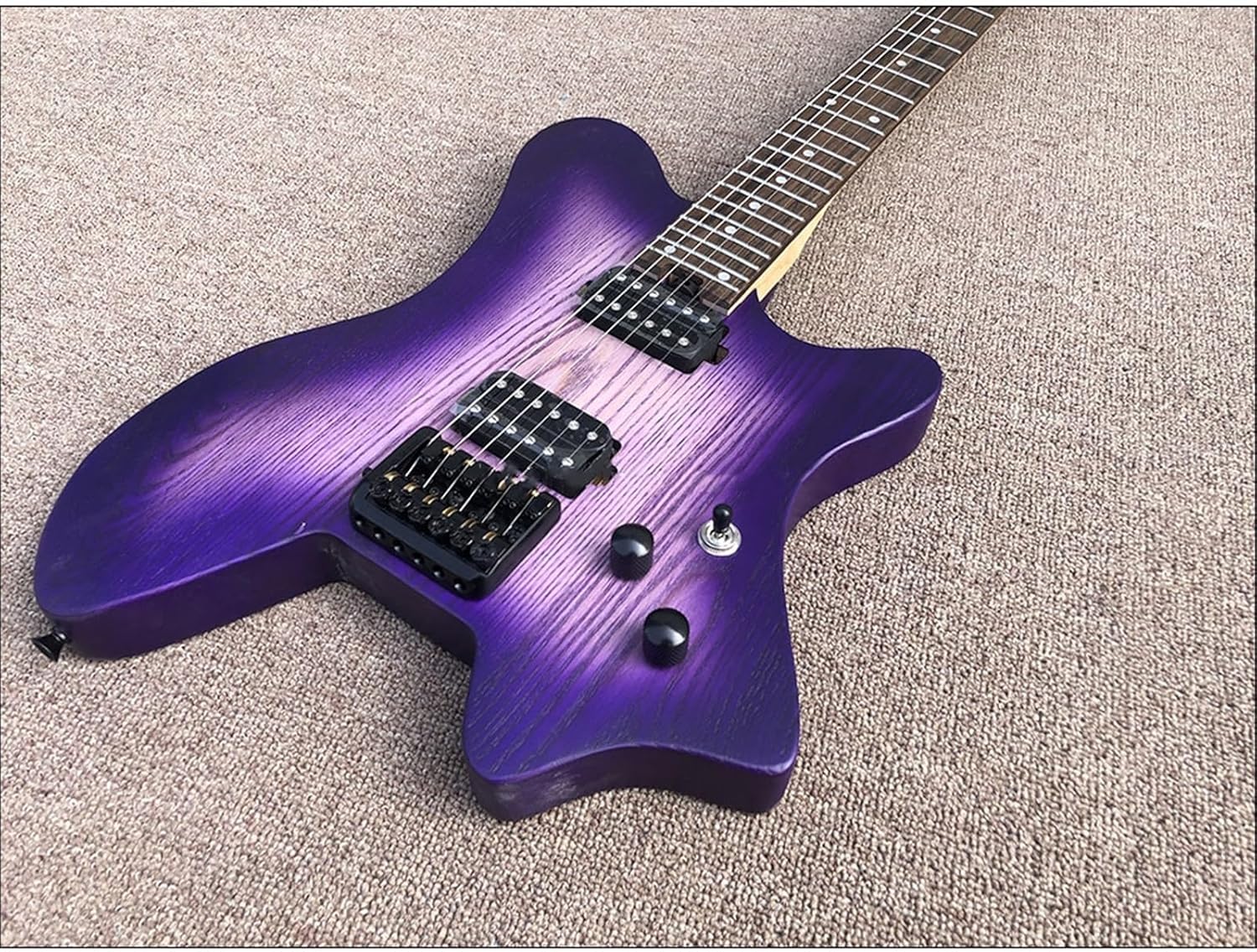 6 Strings Headless Electric Guitar Portable Travel Guitar Musical Instrument Professional Headless Guitar (Color : 01)