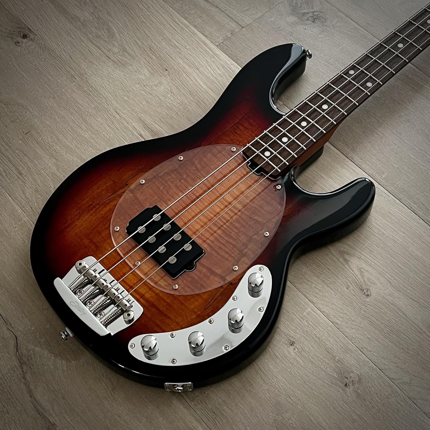 Sterling By Music Man StingRay RAY34 Bass Guitar - 3-tone Sunburst