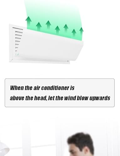 Air Conditioner Deflector Central AC Air Flow Deflector Prevent The Cold Air from Blowing Straight, Angle Adjustable, Applies to Commercial Office Public Area Home
