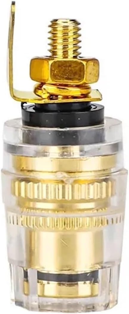 10PCS Banana Socket 4mm Wire Binding Post Copper Power Amplifier Speaker Terminal Crystal Cable Adapter Jack Connector(5 Red 5Black)