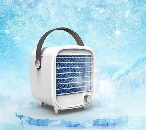 Portable Air Conditioners windowless,Air Cooler Cooling Fans,Swamp Cooler Personal Air Conditioner With Ice Boxes,Portable Ac Units For Rooms, Bedroom, Office, Rv And Camping White.