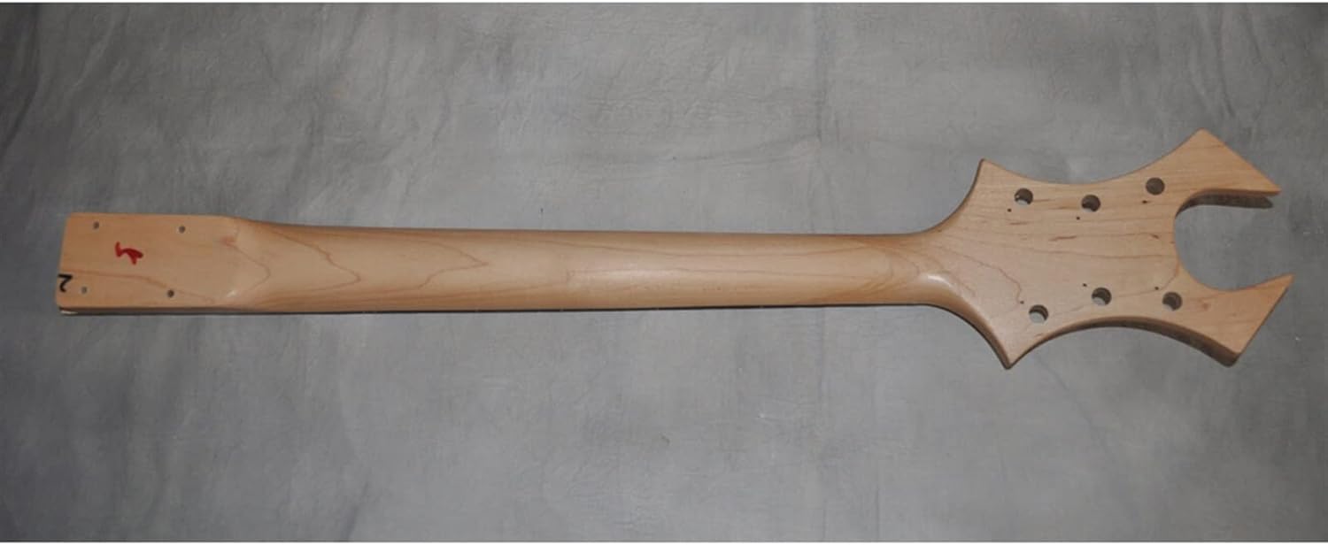 TSTS 39 Inches DIY Electric Guitar Kit Mahogany Body Maple Neck Rosewood Fingerboard Unfinished Electric Guitar Kit