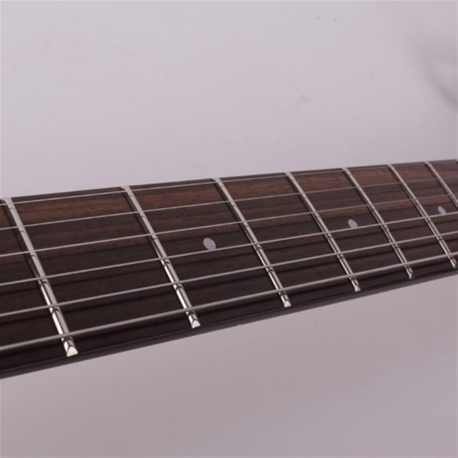 22 Frets Headless Electric Silent Travel Guitar, Rosewood Fingerboard, Built-In Effector, Portable, Foldable, Professional (Brown)