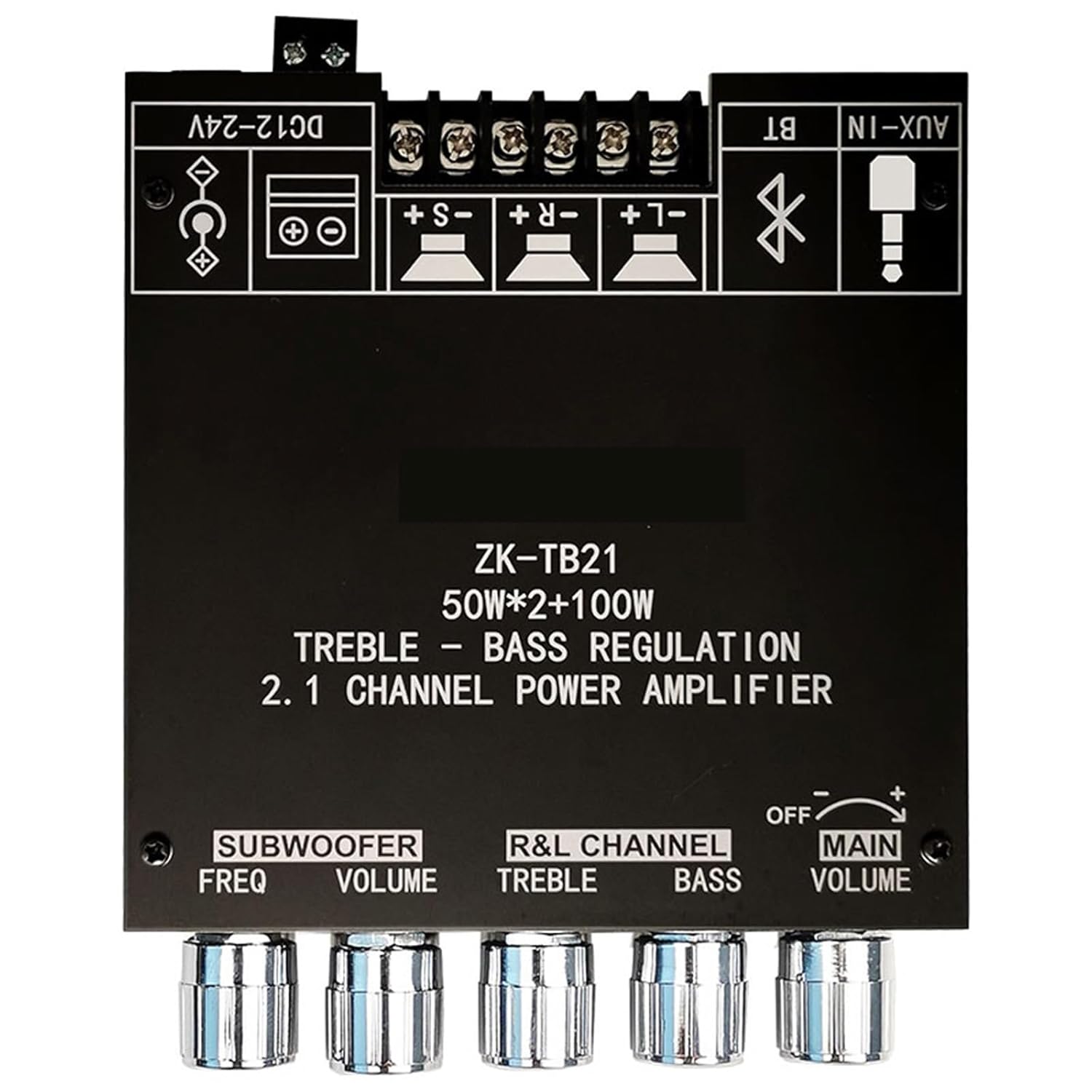 2.1 Channel 5.0 TPA3116D2 Sound Power Amplifier Board Digital Audio Amplifier Module Amp Module Support App DC12-24V