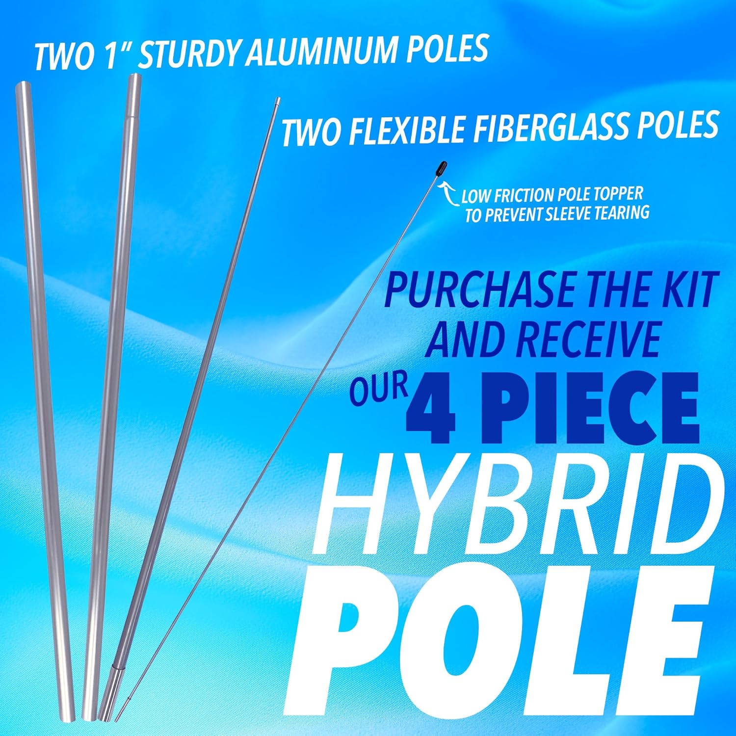 Official State Inspection Station Premium Windless Feather Banner Flag Kit (Flag, Pole, & Ground Mt)