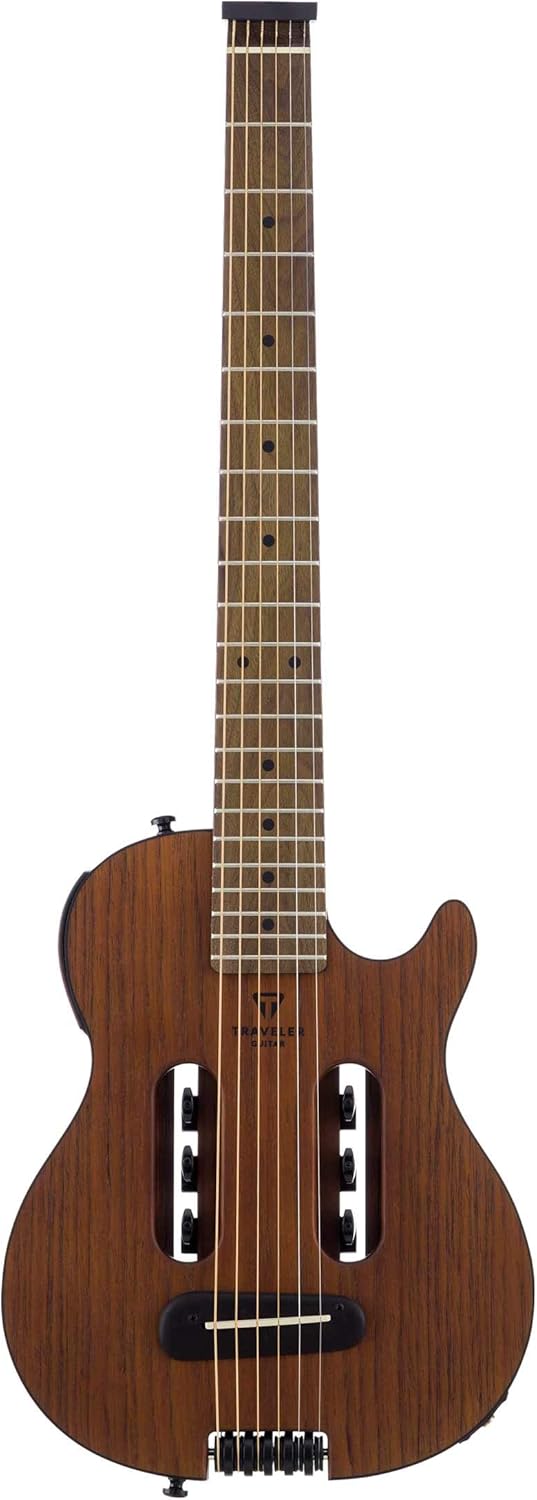 Traveler Guitar Escape Mark III Mahogany Acoustic Guitar | Portable Acoustic with Built-in Headphone Amp | Full 25.5