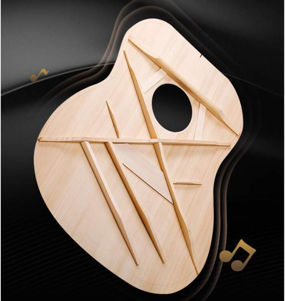 Etlegor Acoustic Guitar Handmade Glossy Wooden Guitar 6 Steel Strings Veneer Beginner's Kit Spruce Wood Fretboard, Case Bag, Strap, Tune (Color : Natural-41 inches)