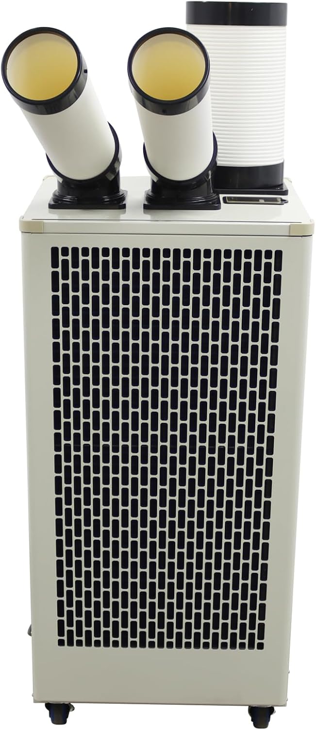 Portable Air Conditioner 15,400 BTU Industrial Spot Cooler Air Conditioner 780m³/h Mobile Outdoor Indoor Cooling Aircon with Double Columns 220V 2100W