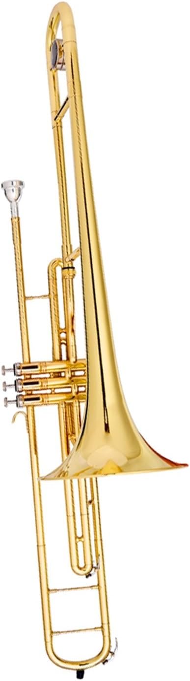 Adult Trombone Instrument B Flat Tenor Trombone Upright Key Piston Design Professional Beginner Instrument