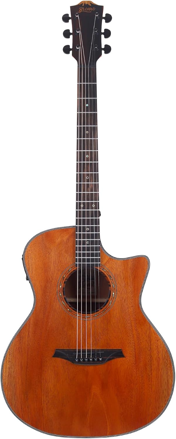 Bromo BAT 2MCE SG Solid Top Grand Auditorium Cutaway Guitar