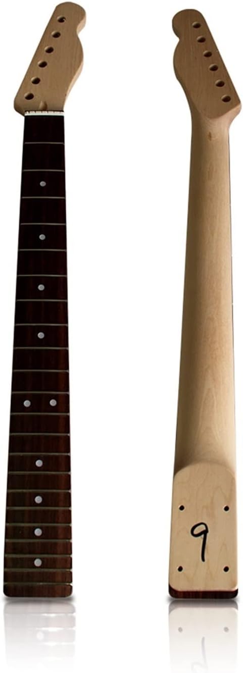 Unfinished Guitar Kit Maple Tiger Grain Maple Electric Guitar Basswood Body and Rosewood Fingerboard DIY Combination Handmade ​Guitar Body