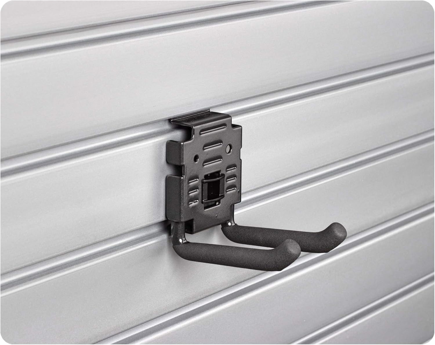 HandiWall Basic Accessory Kit with Locking Brackets for Garage Slatwall Panel Organization