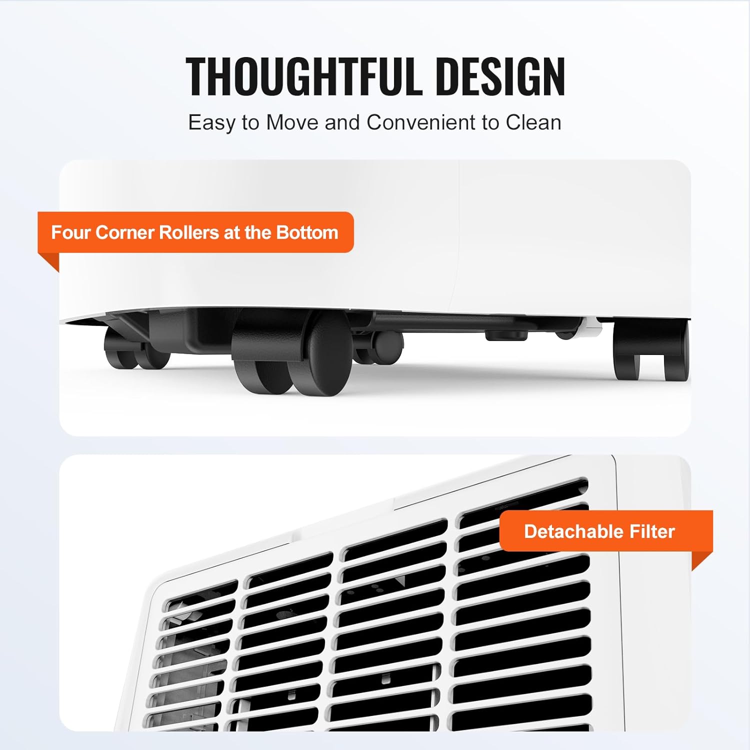 VEVOR Portable Air Conditioner 12,000 BTU, AC Unit with Built-in 3-in-1 Cool, Dehumidifier & Fan Modes for Room up to 550 sq.ft, Includes Remote Control & Window Kit