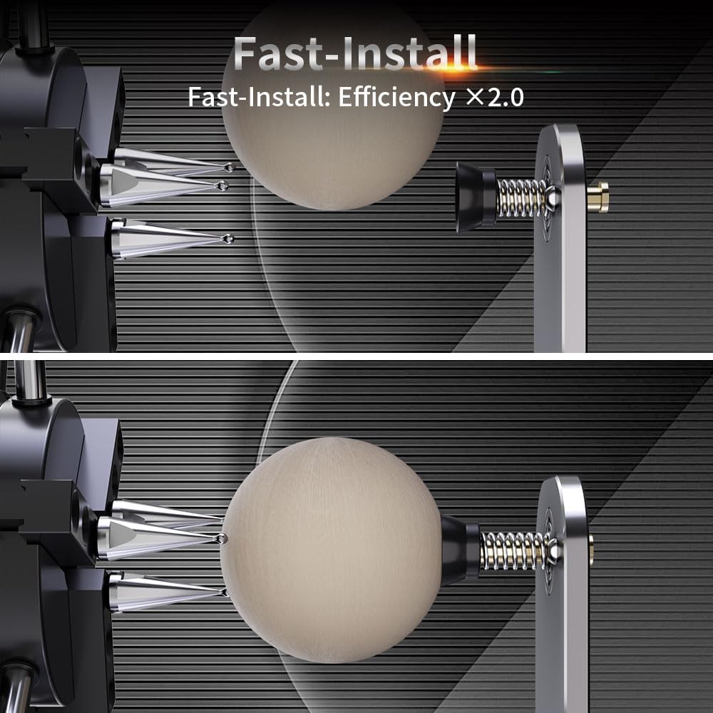 NEJE R6 Individual A-Axis 9-in-1 Rotary New Micron-Level Rotary Attachment for Laser Engravers, Quick Operation Chuck Roller Rotary Laser Engraver Engraving Accessories