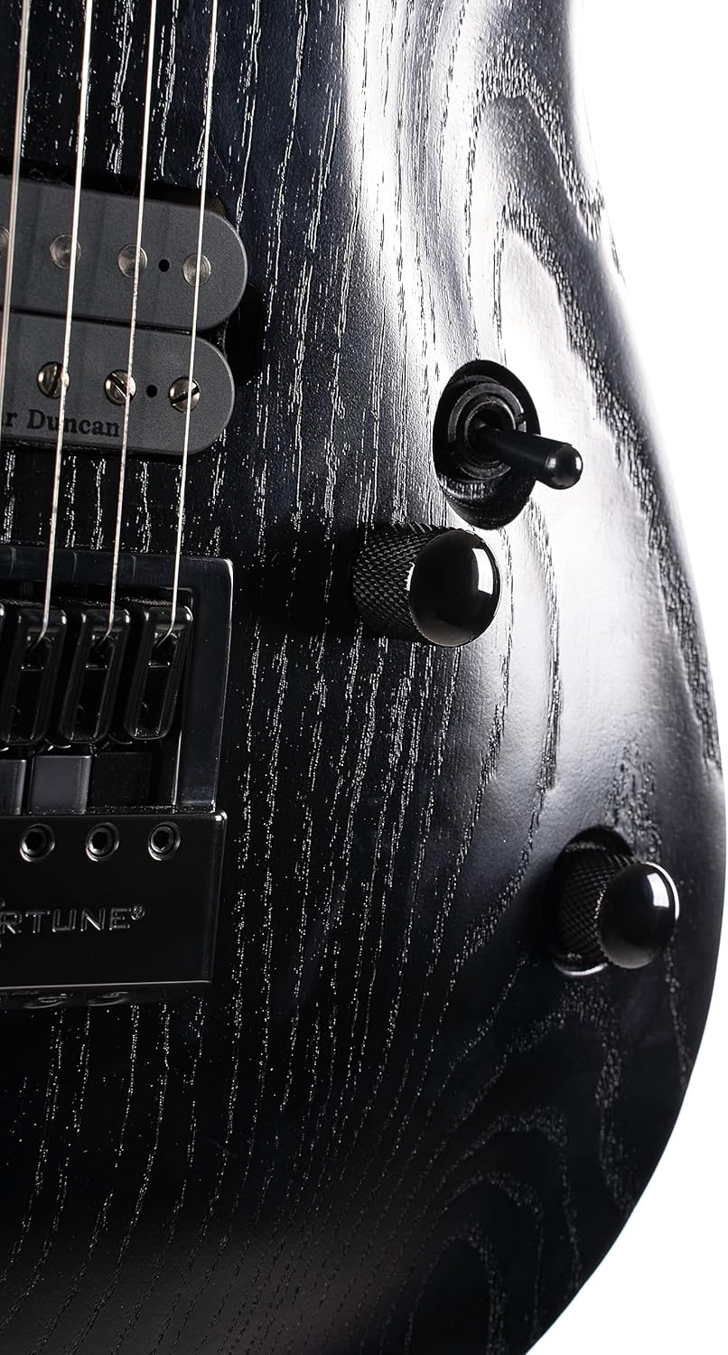 Cort KX Series 700 Evertune Electric Guitar, Open Pore Black