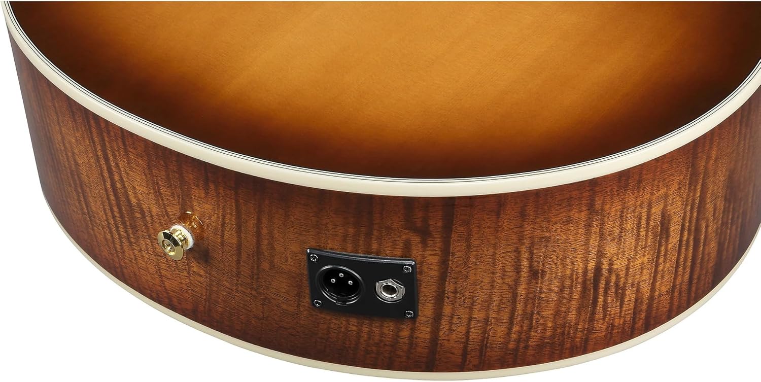 Ibanez AE3007FMH 7-string Acoustic-electric Guitar - Tobacco Edge Burst High Gloss