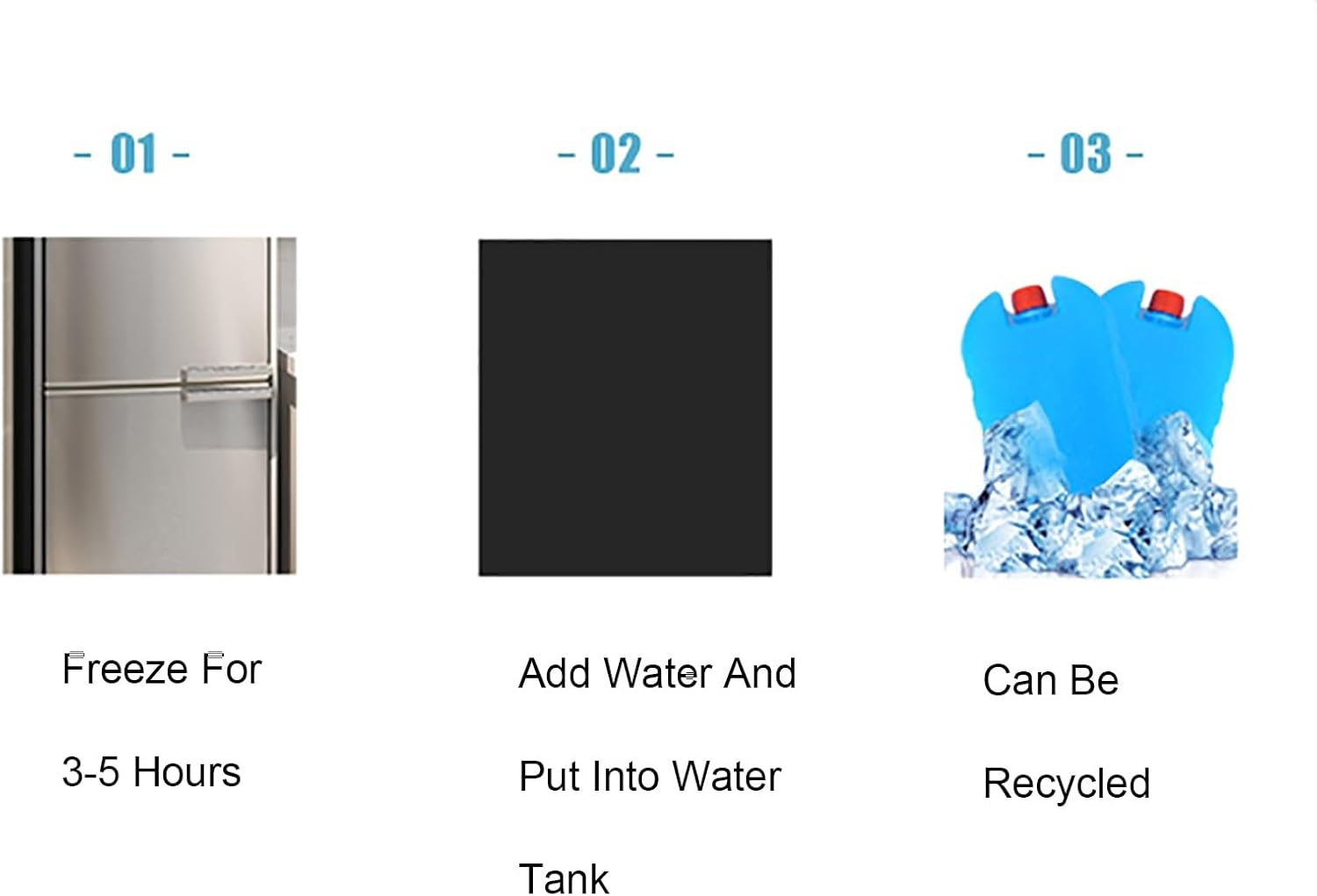 Portable Air Conditioners, Evaporative Air Cooler with 3 Speeds, Fast Cooling Windowless Portable Evaporative Coolers for Home Use(Blue)