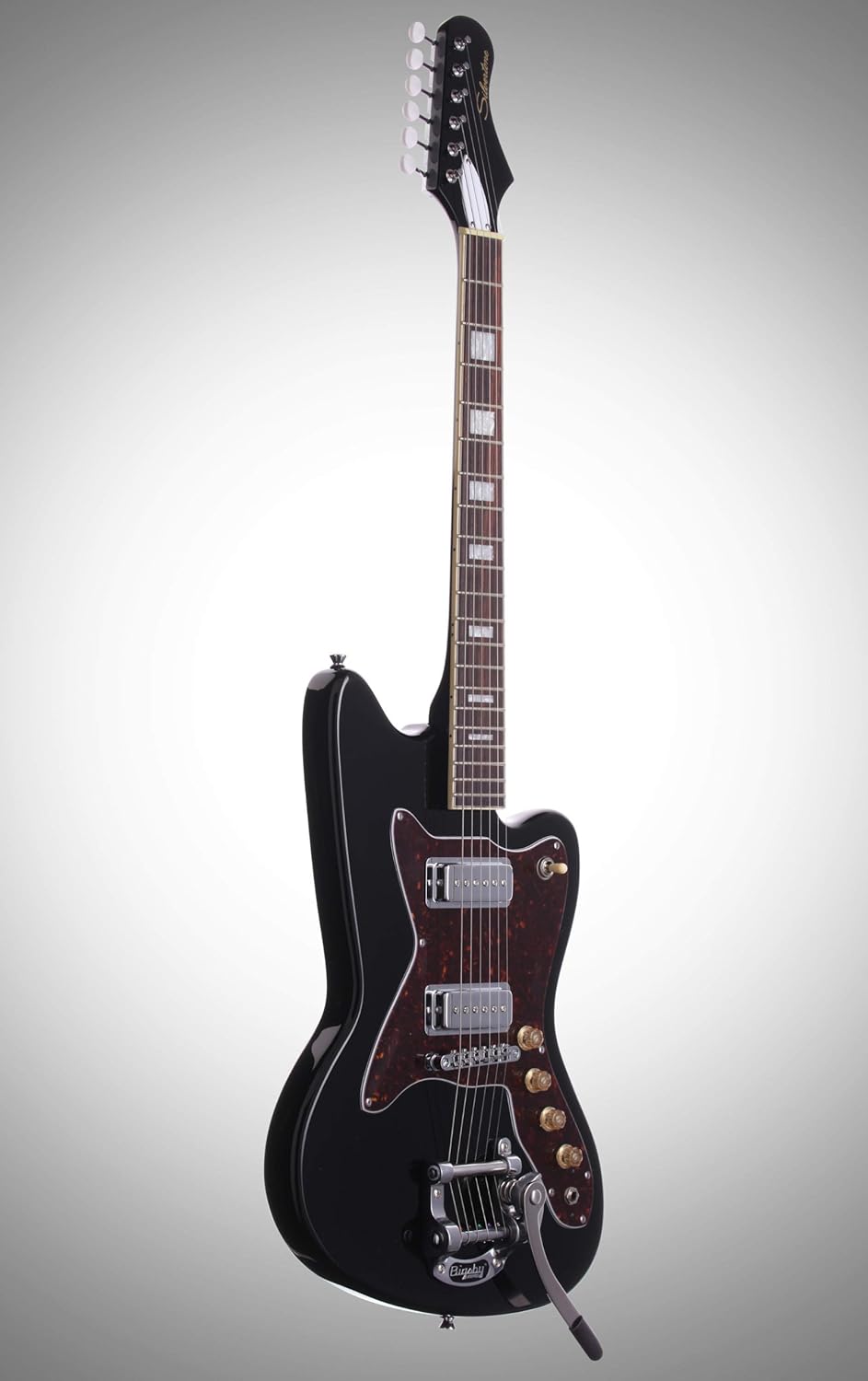 Silvertone Classic 1478 BK Electric Guitar, Gloss black