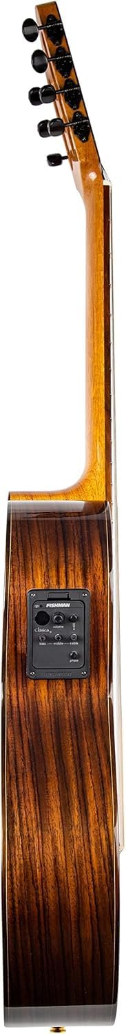 Kremona F65CW-7S VE – 7-String Acoustic/Electric Nylon String Guitar – Fishman Classica III – Handmade in Europe – Padded Gig Bag Included