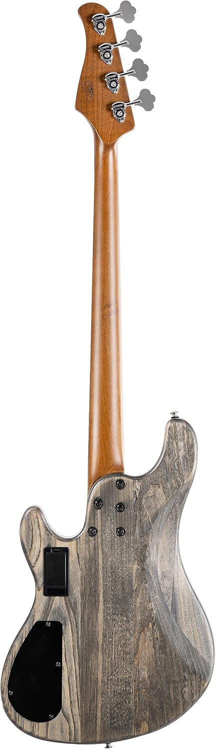 Cort GB Series Bass Guitar, Open Pore Charcoal Grey (GBMODERN4OPCG)