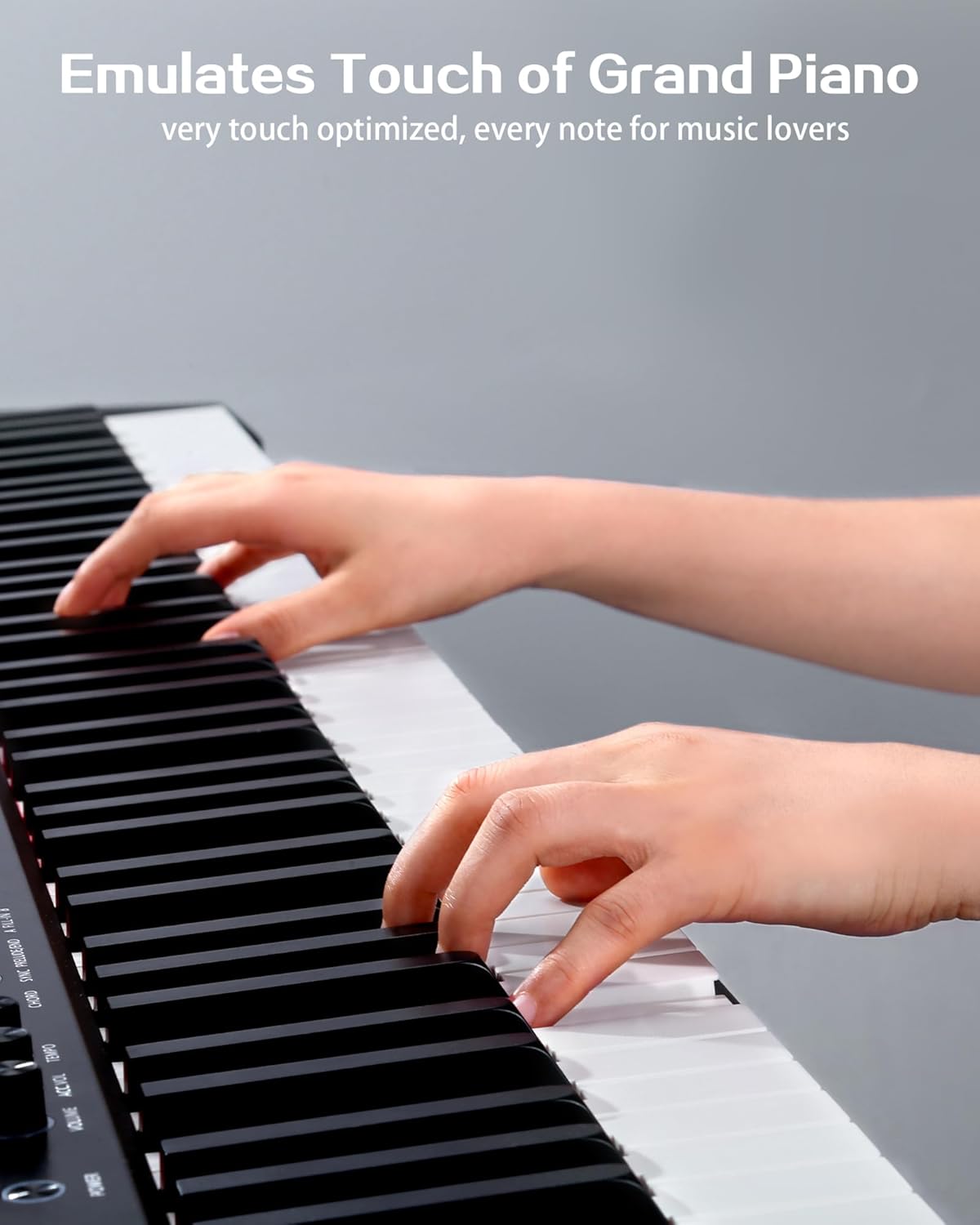 Generic 88 Keys Weighted Keyboard Digital Piano Electric Keyboard USB-MIDI Connecting Electric Piano Digital Piano Triple Pedal Comes with Headphones 128 Tones for Beginners Adults