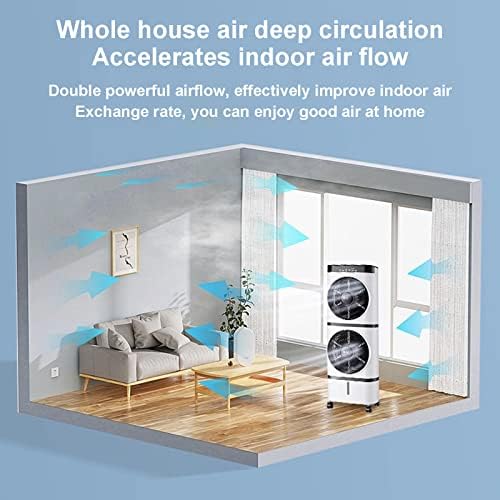 Portable Air Conditioner, Portable AC Unit, Portable AC Unit with Remote Control for Room up to 300 Sq.Ft, Home Room-White-L36*W20*H95cm